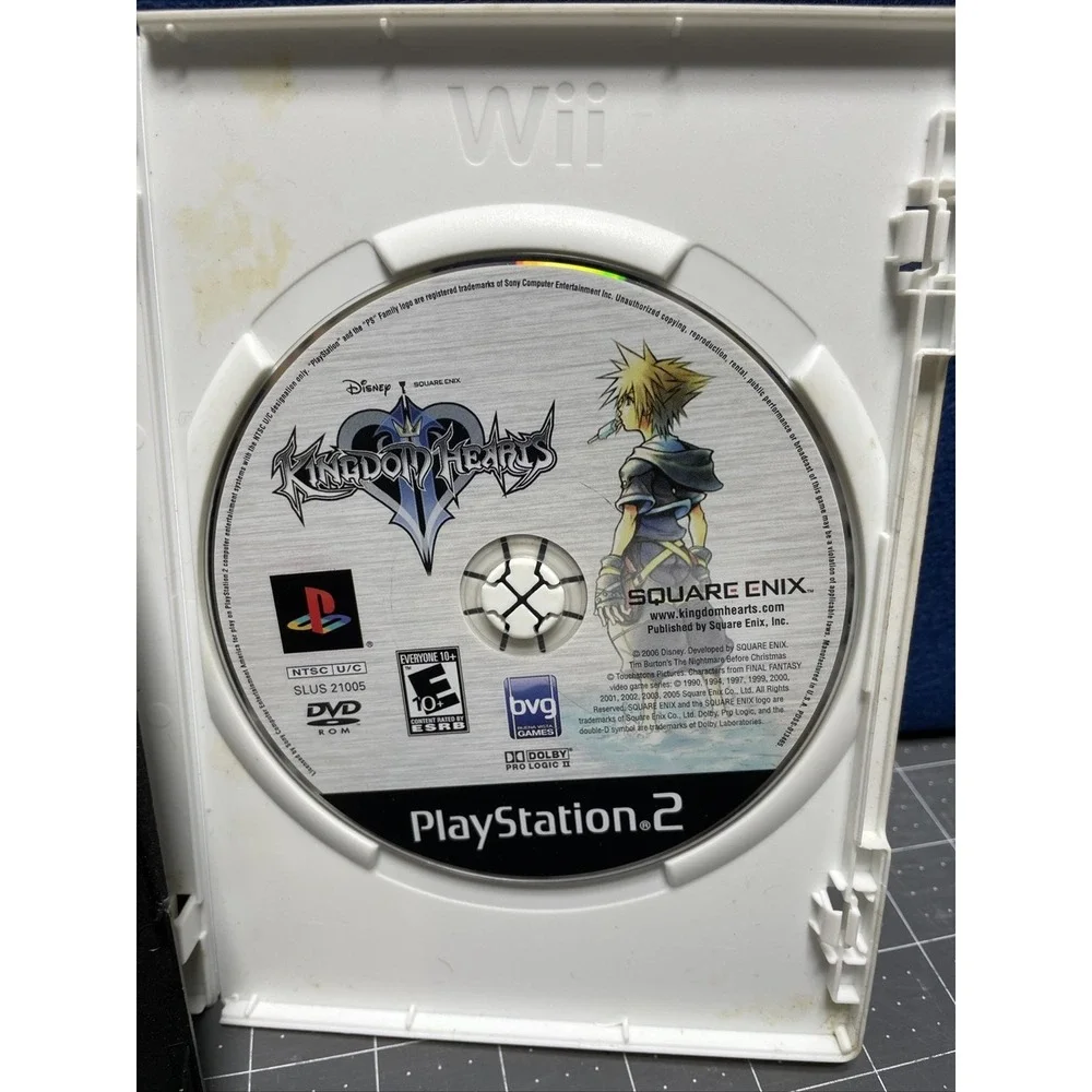 Kingdom Hearts & Kingdom Hearts2 Play Station 2 Disney Squaresoft PS2 Not Tested